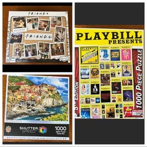 A/ Three Puzzles! All are 1000 pieces.
